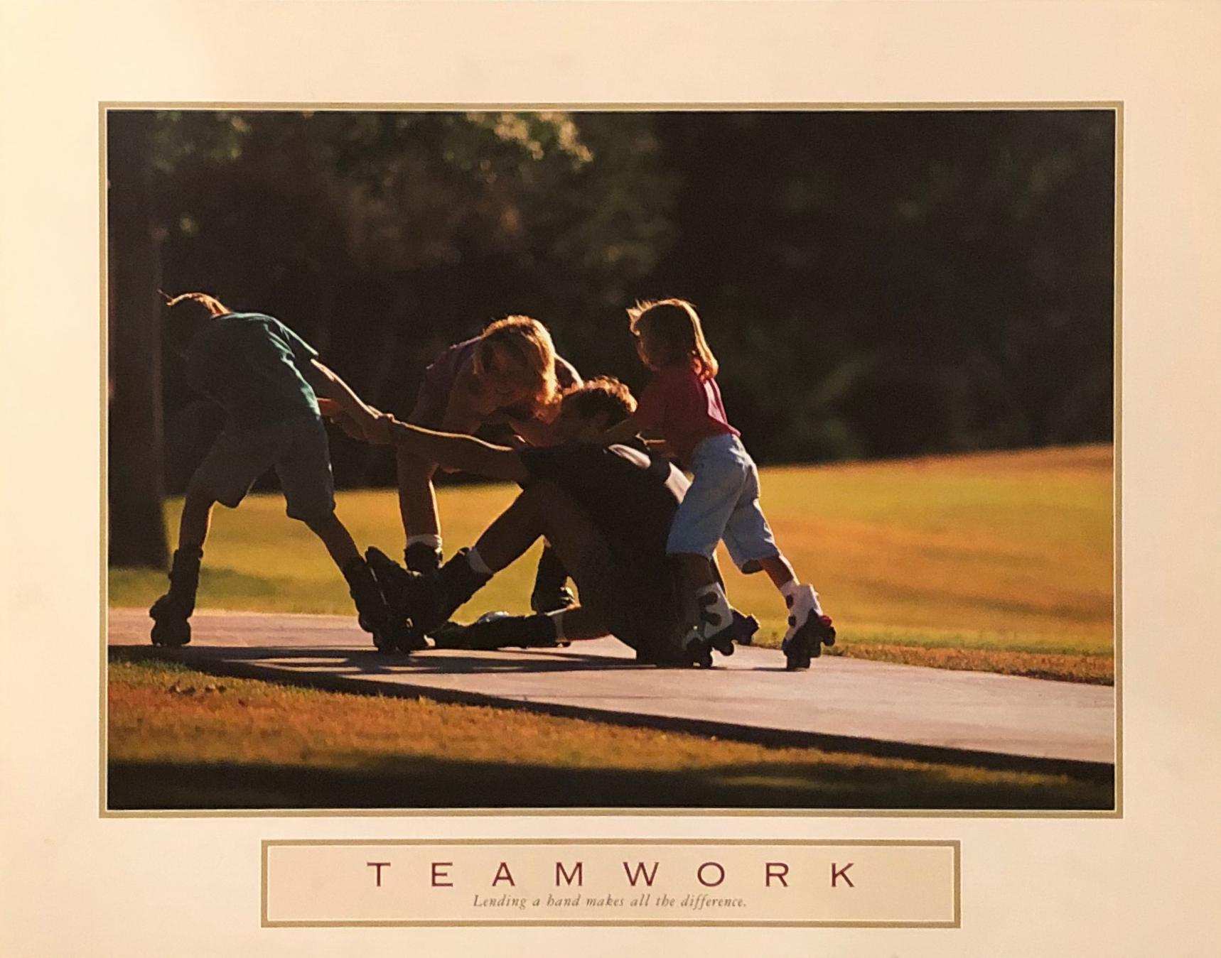 Teamwork - Family of Rollerbladers