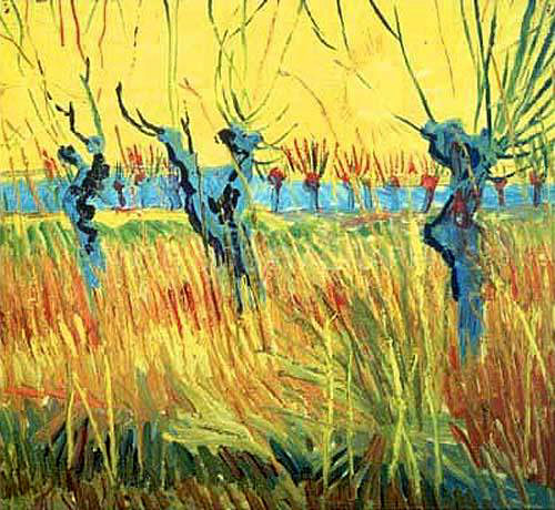 Pollarded Willows and Setting Sun, 1888
