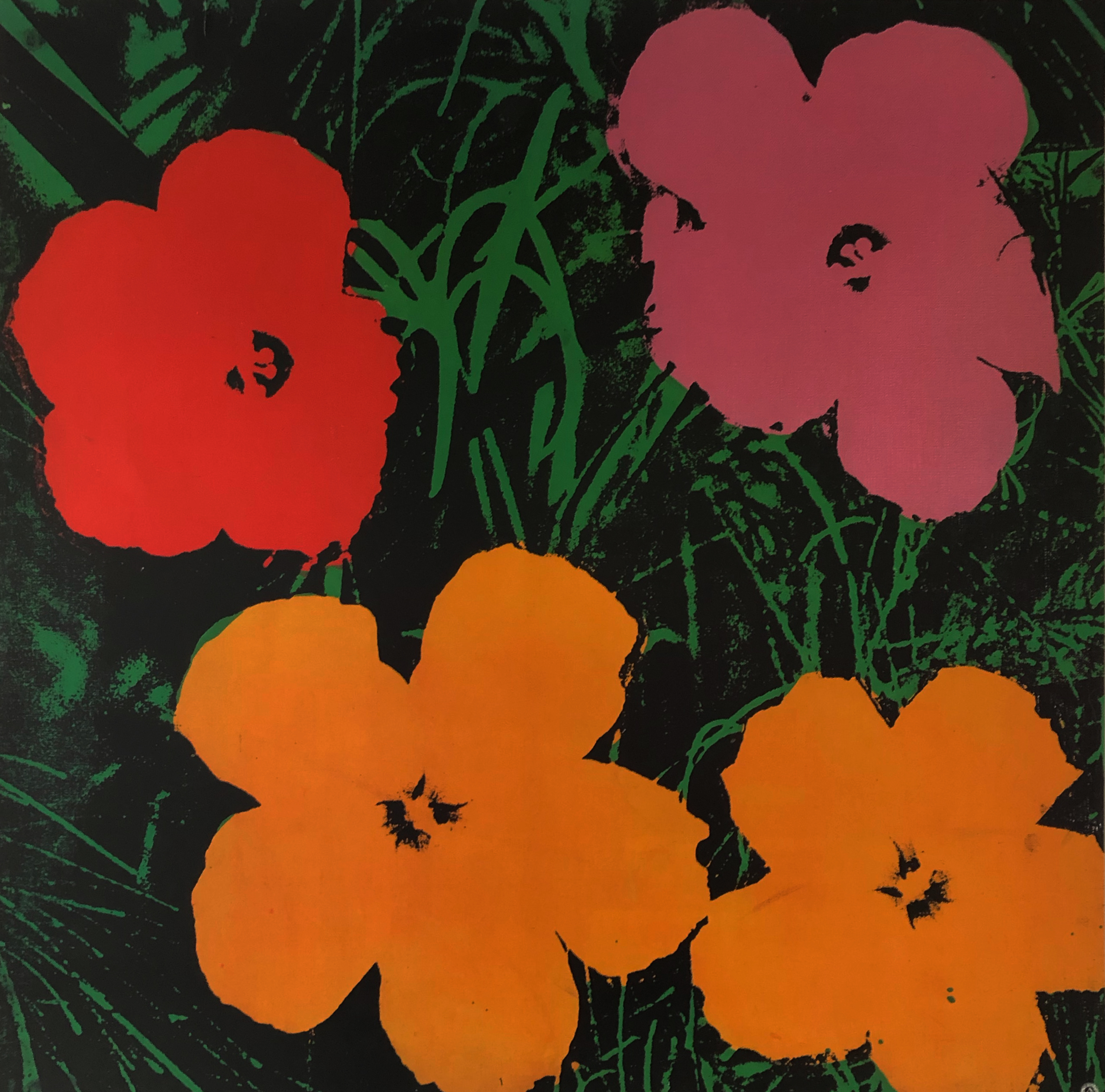 Flowers, 1964 (1 red,2 orange, 1 purple)
