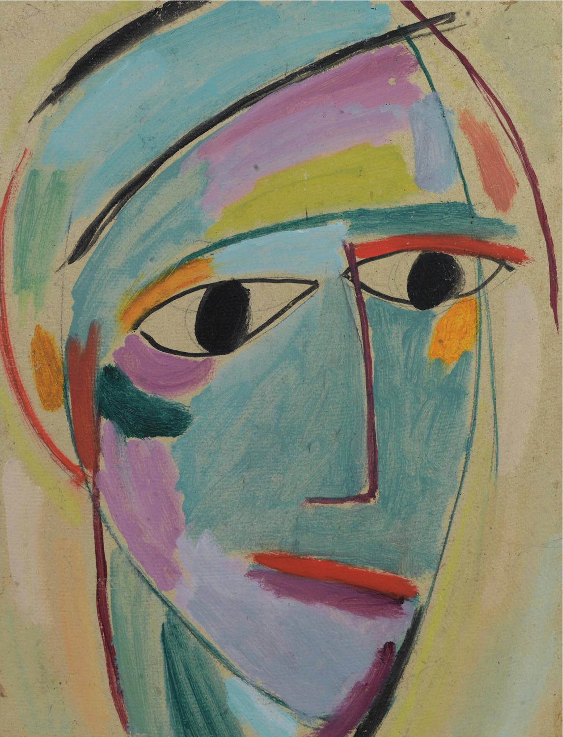 Mystical Head: Three-Quarter Profile, 1917